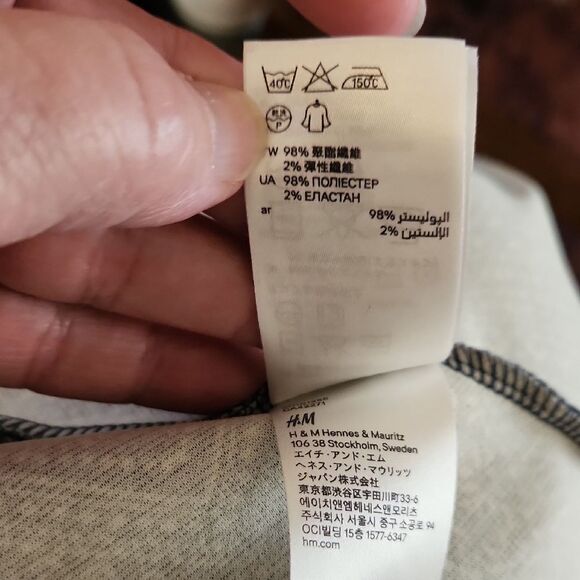 H&M Navy Blue Sundress Midi Womens Large - Picture 6 of 7